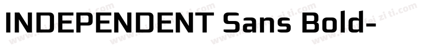 INDEPENDENT Sans Bold字体转换